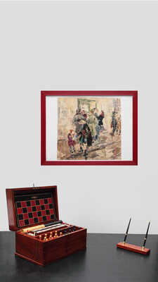 Аристова Ирина Фёдоровна. Читают сводку (автопортрет)